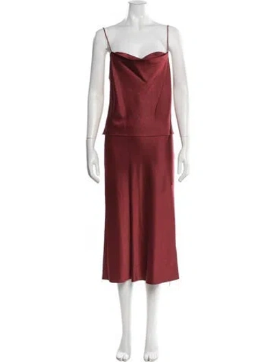 Pre-owned Alice And Olivia Skirt Set W/ Tags In Red