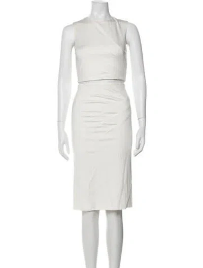 Pre-owned Alice And Olivia Skirt Set W/ Tags In White