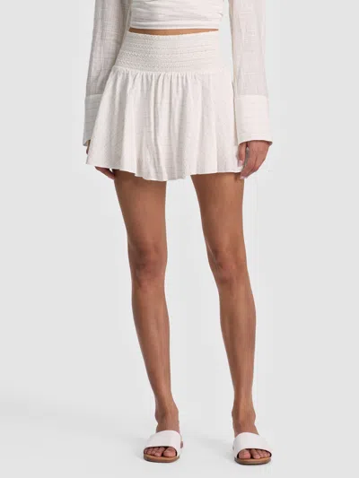 Alice And Olivia Skylar Mini Skort In White