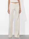 Alice And Olivia Slay Heart Front Jean In White
