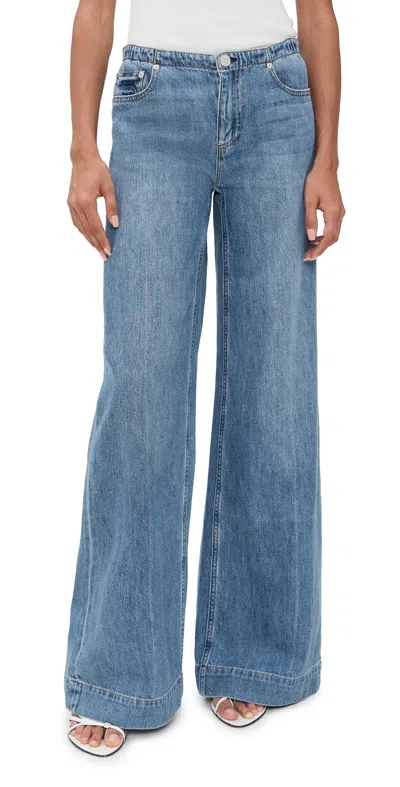 Alice And Olivia Slay Jeans Celine Vintage In Blue