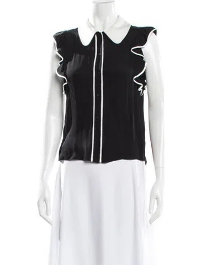Pre-owned Alice And Olivia Sleeveless Blouse In Gray
