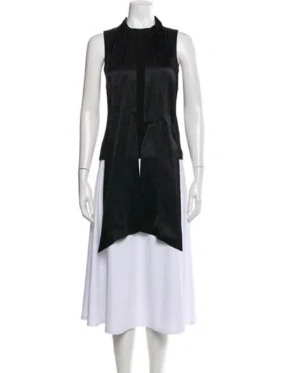 Pre-owned Alice And Olivia Sleeveless Tunic In Black