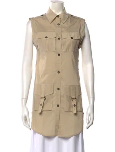 Pre-owned Alice And Olivia Sleeveless Tunic In Neutral