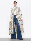 Alice And Olivia Soila Maxi Cape In Dollhouse