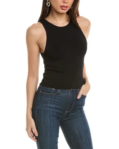 Alice And Olivia Alice + Olivia Tonita Ribbed Tank In Black