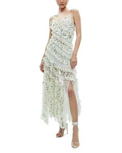 Alice And Olivia Sondra Lace Dress In Georgia Floral