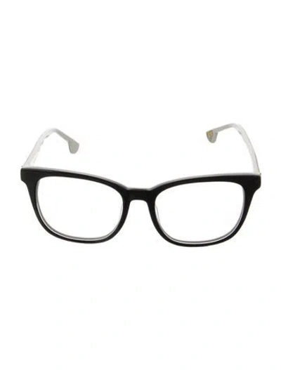 Pre-owned Alice And Olivia Square Eyeglasses In Black