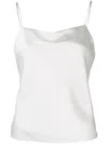 Alice And Olivia Harmon Satin-crepe Camisole In White