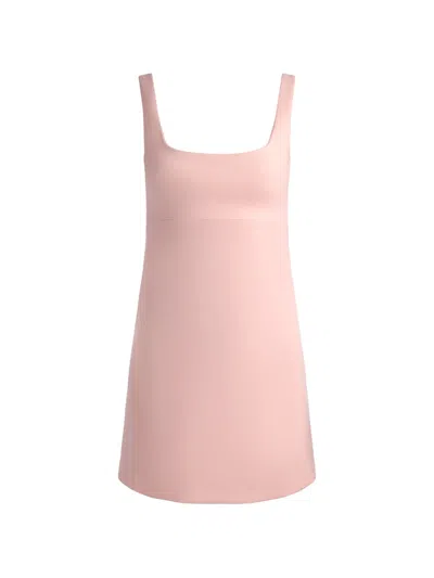 Alice And Olivia Eve Sweetheart Mini Dress In English Rose In Pink