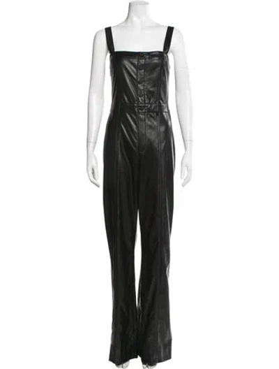 Pre-owned Alice And Olivia Square Neckline Jumpsuit In Black