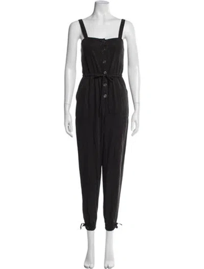 Pre-owned Alice And Olivia Square Neckline Jumpsuit In Gray