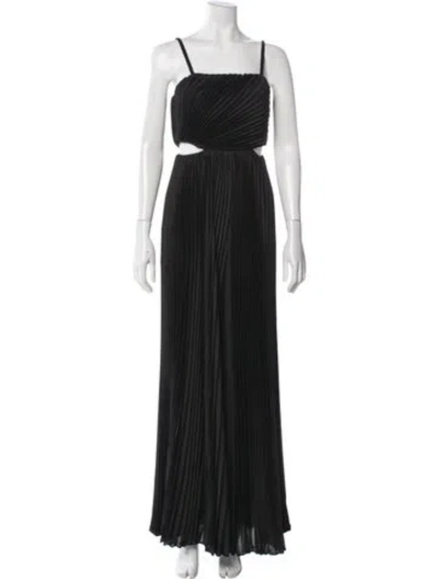 Pre-owned Alice And Olivia Square Neckline Jumpsuit W/ Tags In Black