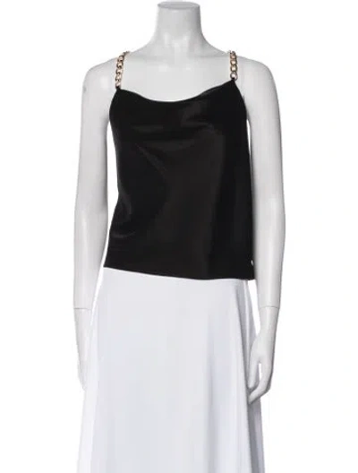 Pre-owned Alice And Olivia Square Neckline Sweater In Black