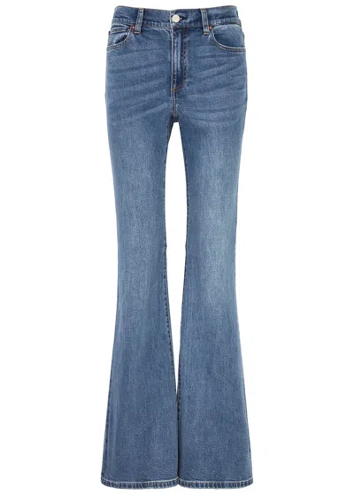Alice And Olivia Stacey Flared-leg Jeans In Blue