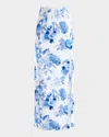 Alice And Olivia Stephine Printed Long Skirt In Multi