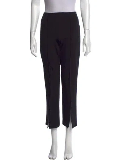 Pre-owned Alice And Olivia Straight Leg Pants In Black
