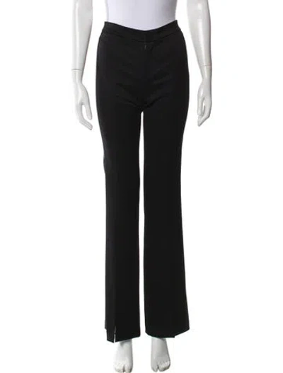 Pre-owned Alice And Olivia Straight Leg Pants In Black