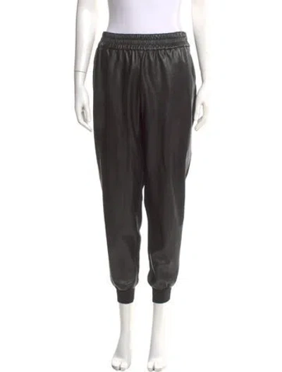 Pre-owned Alice And Olivia Straight Leg Pants In Black