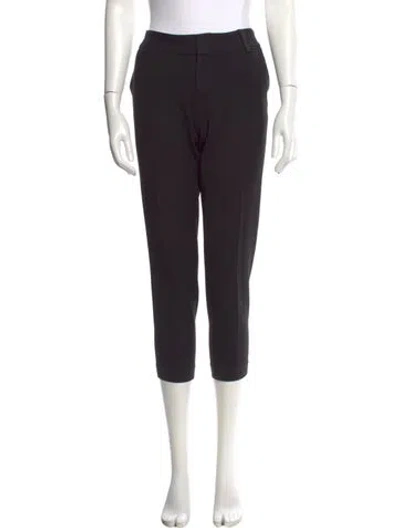 Pre-owned Alice And Olivia Straight Leg Pants In Black