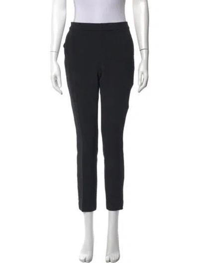 Pre-owned Alice And Olivia Straight Leg Pants In Black