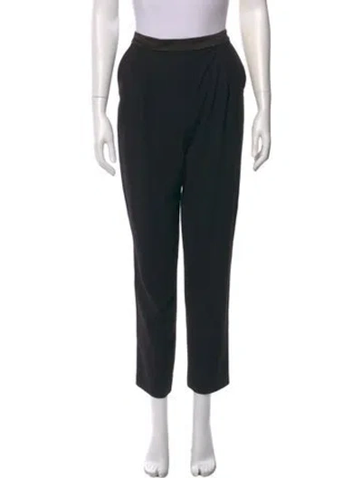 Pre-owned Alice And Olivia Straight Leg Pants In Black