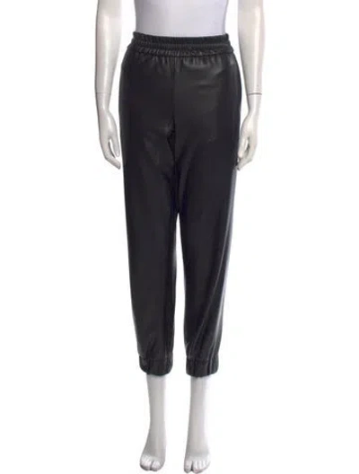 Pre-owned Alice And Olivia Straight Leg Pants In Black