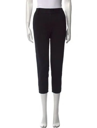 Pre-owned Alice And Olivia Straight Leg Pants In Black