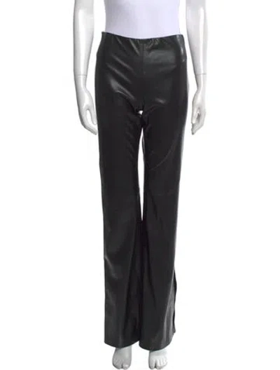 Pre-owned Alice And Olivia Straight Leg Pants In Black
