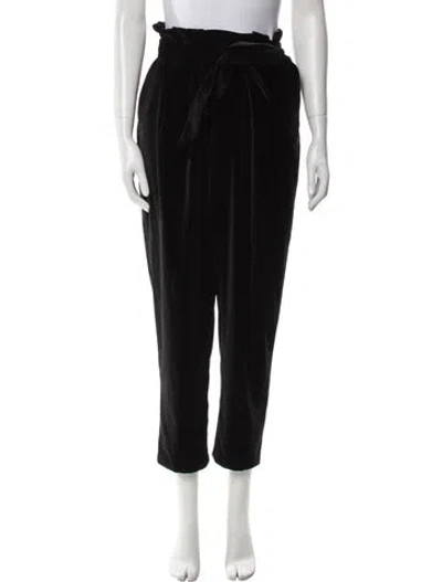 Pre-owned Alice And Olivia Straight Leg Pants In Black