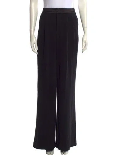 Pre-owned Alice And Olivia Straight Leg Pants In Black