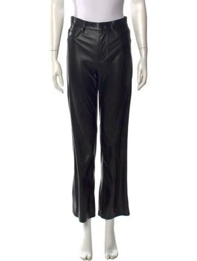Pre-owned Alice And Olivia Straight Leg Pants In Black