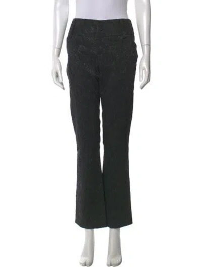 Pre-owned Alice And Olivia Straight Leg Pants In Black