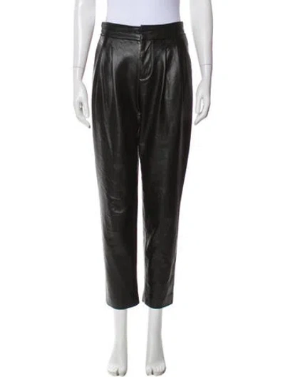 Pre-owned Alice And Olivia Straight Leg Pants In Black