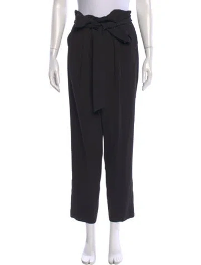 Pre-owned Alice And Olivia Straight Leg Pants In Black