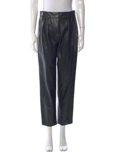 Pre-owned Alice And Olivia Straight Leg Pants In Black