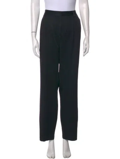 Pre-owned Alice And Olivia Straight Leg Pants In Black