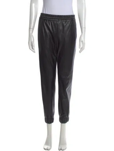 Pre-owned Alice And Olivia Straight Leg Pants In Black