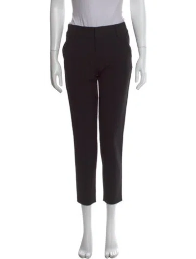 Pre-owned Alice And Olivia Straight Leg Pants In Black