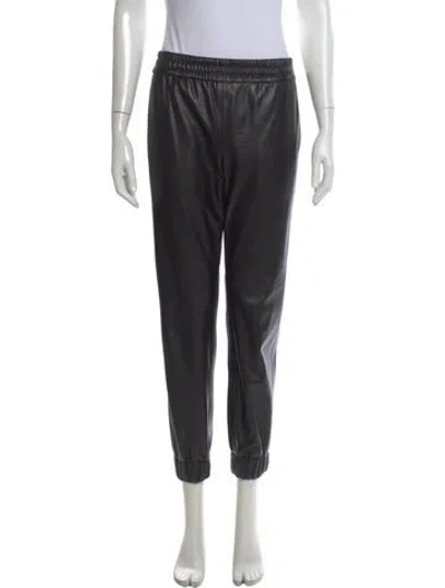 Pre-owned Alice And Olivia Straight Leg Pants In Black