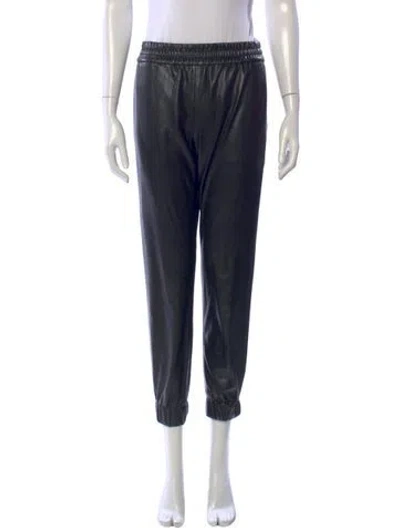 Pre-owned Alice And Olivia Straight Leg Pants In Black