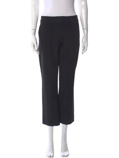 Pre-owned Alice And Olivia Straight Leg Pants In Black