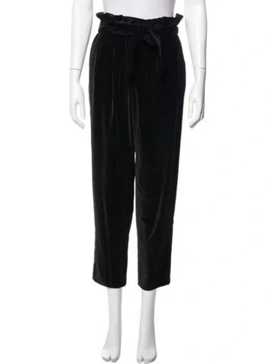 Pre-owned Alice And Olivia Straight Leg Pants In Black