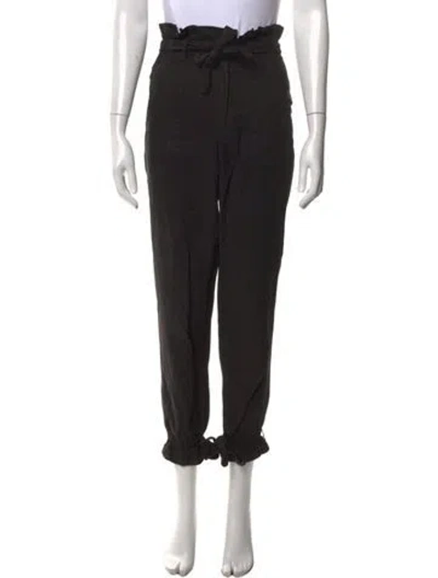 Pre-owned Alice And Olivia Straight Leg Pants In Black