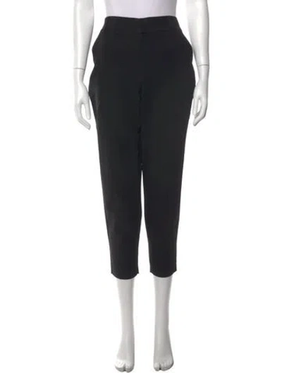 Pre-owned Alice And Olivia Straight Leg Pants In Black