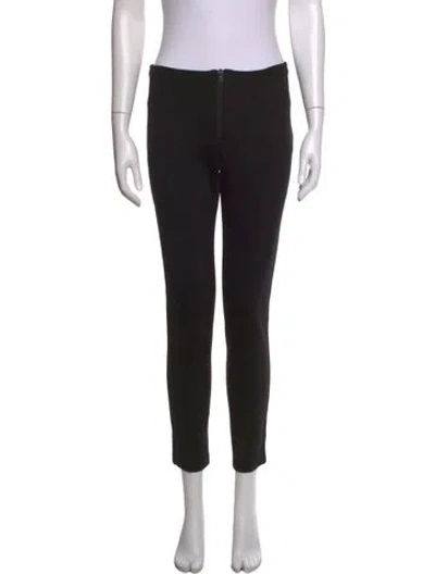 Pre-owned Alice And Olivia Straight Leg Pants In Black