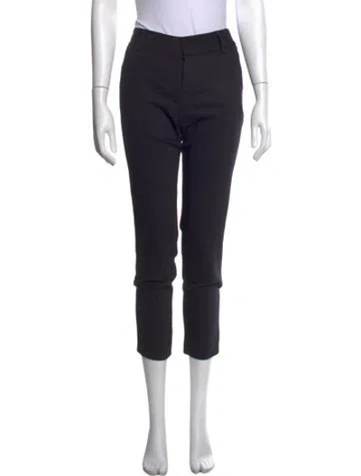 Pre-owned Alice And Olivia Straight Leg Pants In Black
