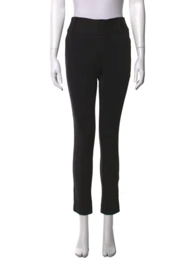 Pre-owned Alice And Olivia Straight Leg Pants In Black