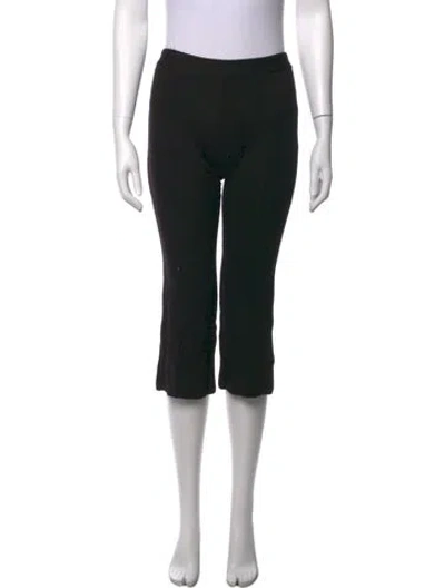 Pre-owned Alice And Olivia Straight Leg Pants In Black