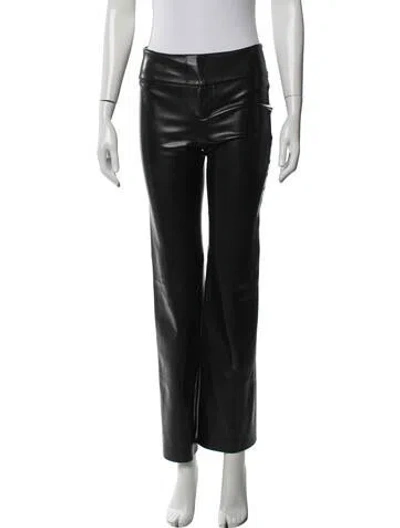 Pre-owned Alice And Olivia Straight Leg Pants In Black